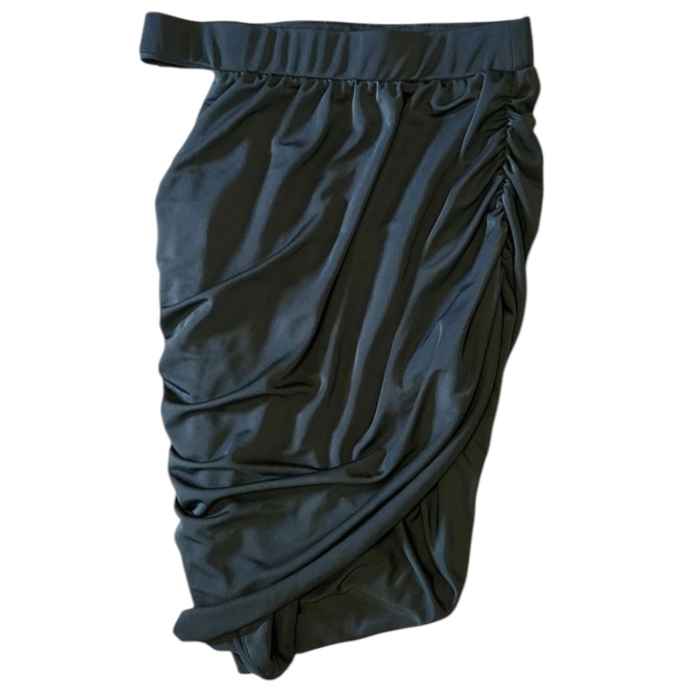 H;ours Emerald Green Ruched Mini Skirt XS Sexy Night Out Party